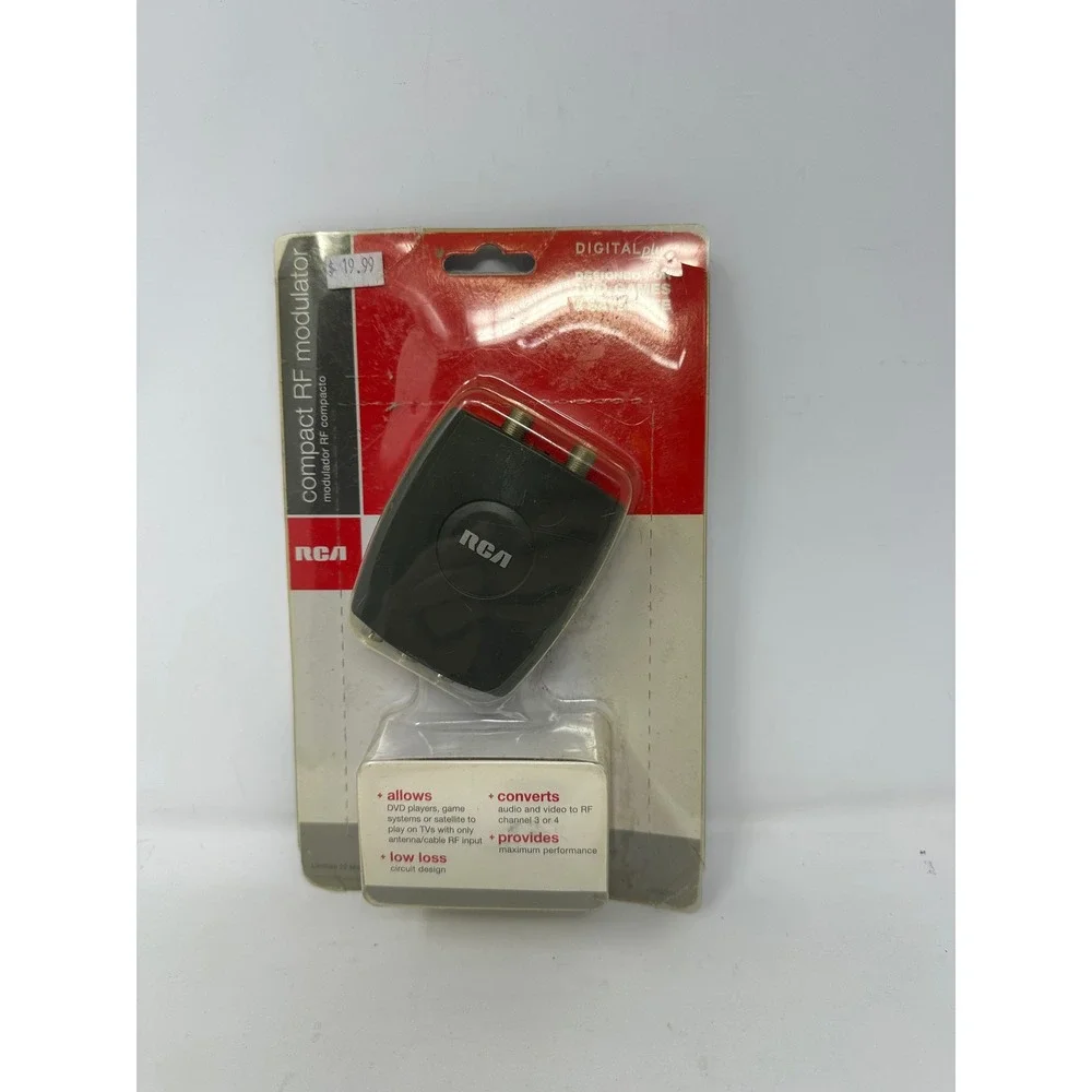 RCA Compact RF Modulator CRF907R Digital Plus AV to RF Coaxial Converter New